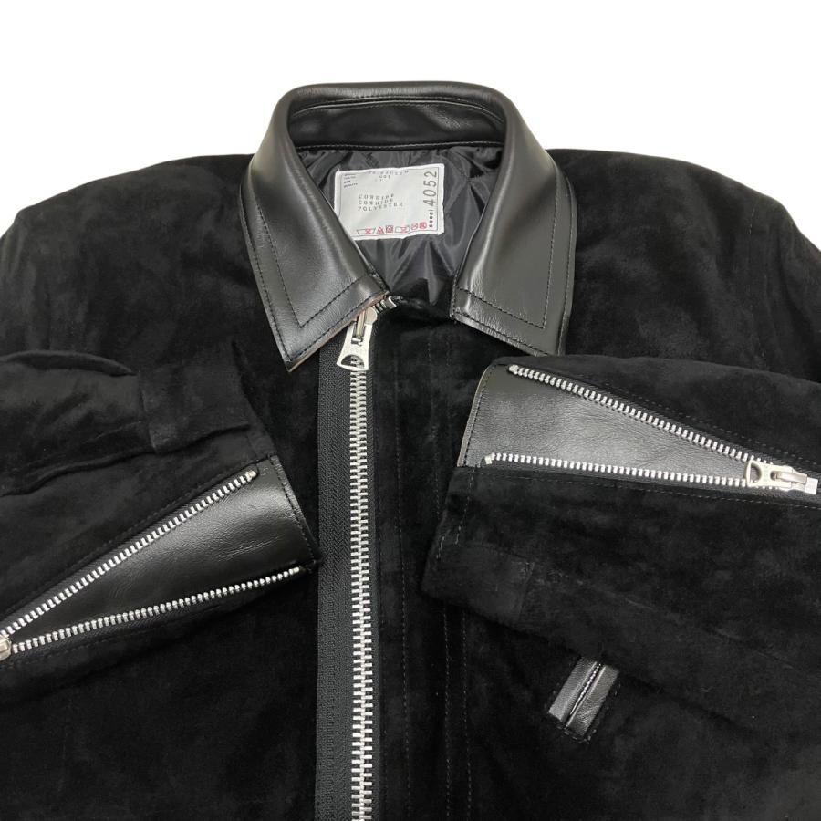 sacai（サカイ） sacai 26AW Suede Blouson スエードブルゾン ブラック