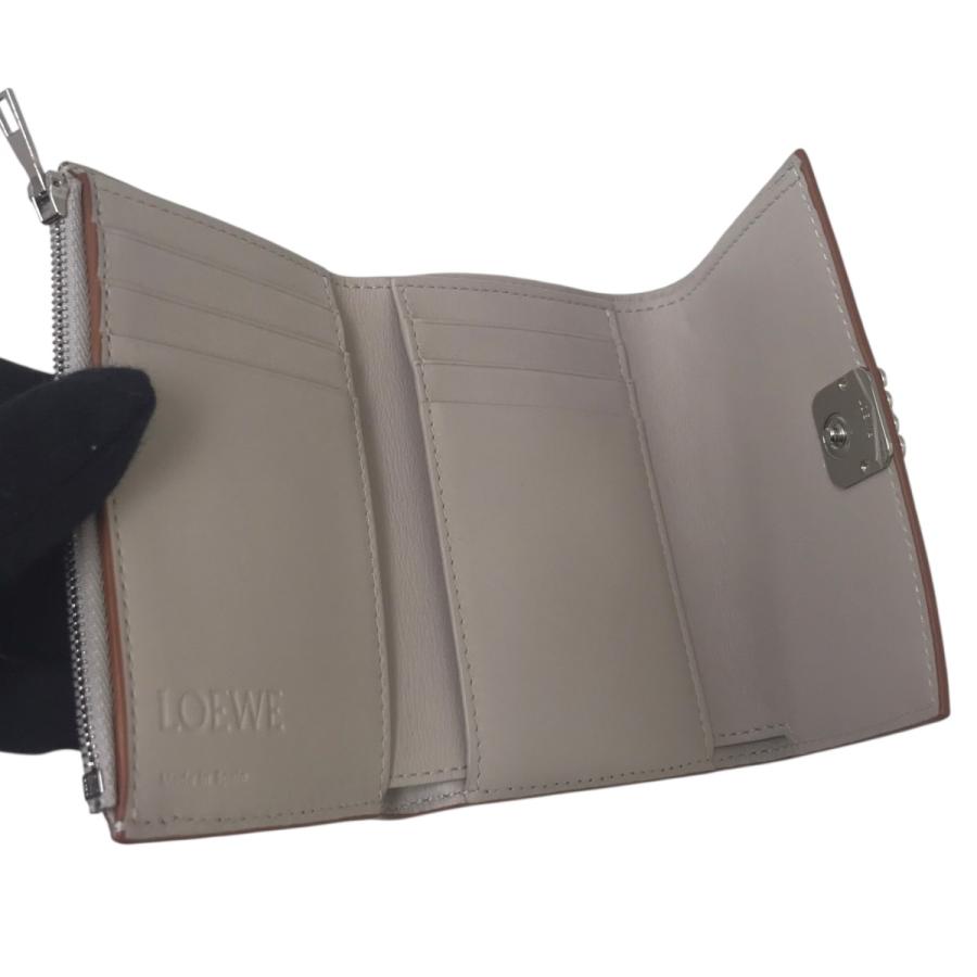 LOEWE（ロエベ） LOEWE 3つ折り財布 ピンクベージュ : カインドオル