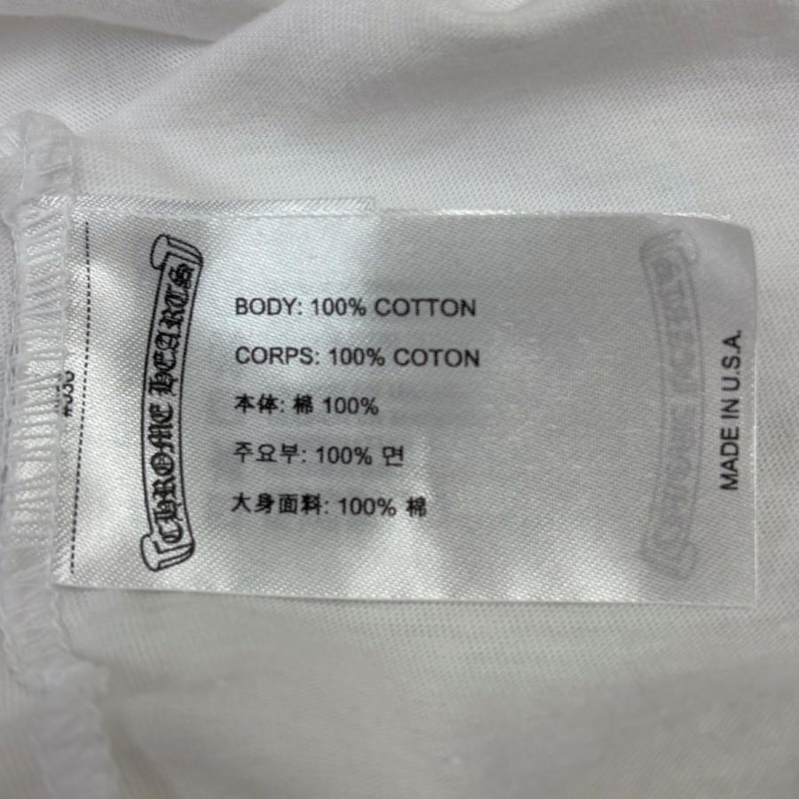 CHROME HEARTS（クロムハーツ） 半袖Tシャツ ホワイト×ブラック サイズ