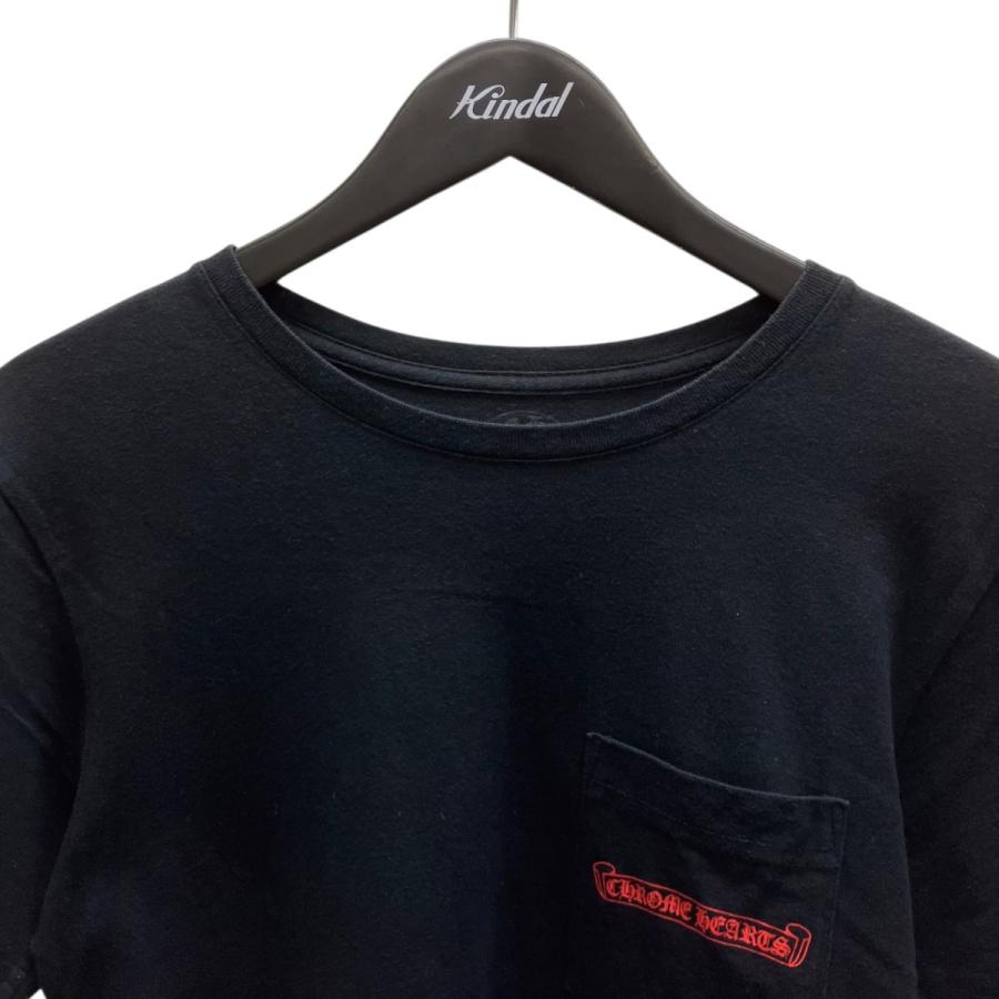 CHROME HEARTS（クロムハーツ） 半袖Tシャツ ブラック×レッド サイズ