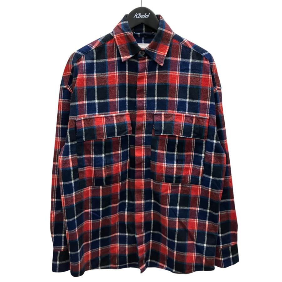 値下げ】FEAR OF GOD チェックシャツ レッド×ネイビー サイズ：XS