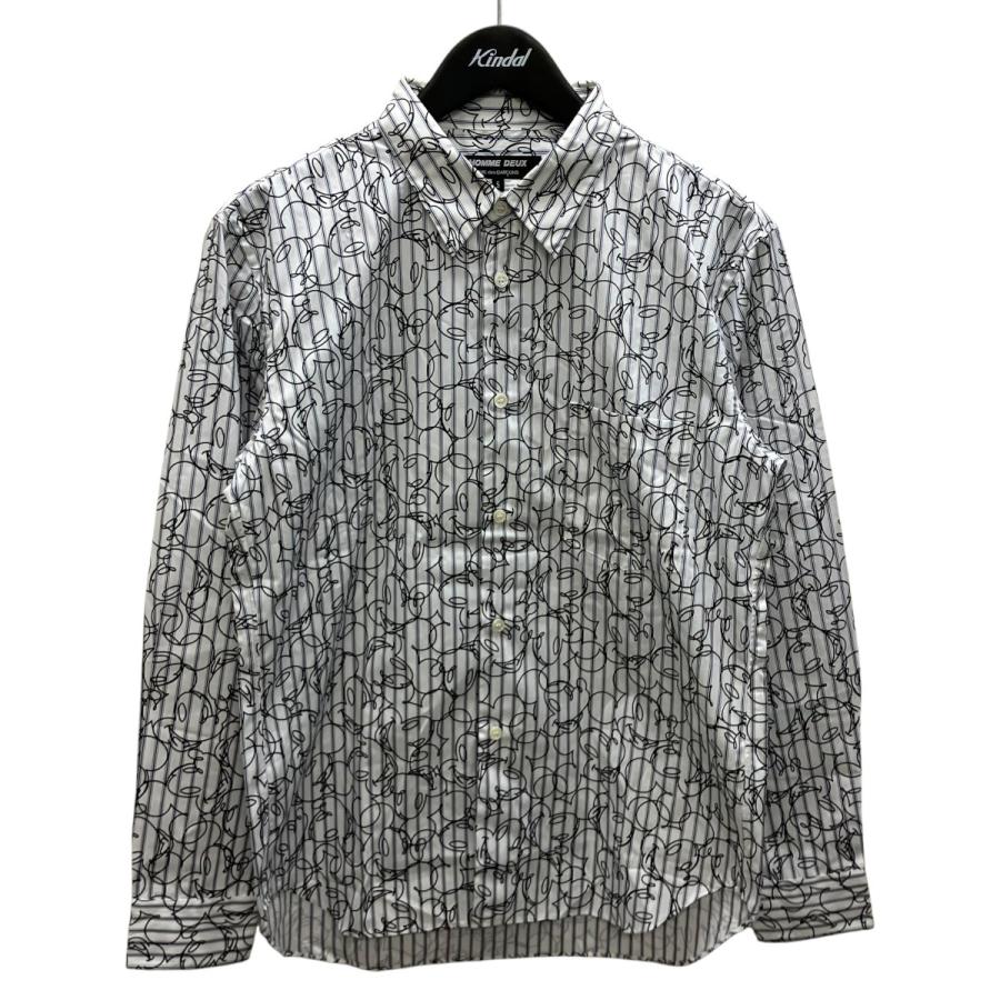 ディズニー × コムデギャルソン オムドゥ コラボ 長袖 シャツ COMME des GARCONS HOMME DEUX コムデギャルソンオムドゥ DEUX×Disney