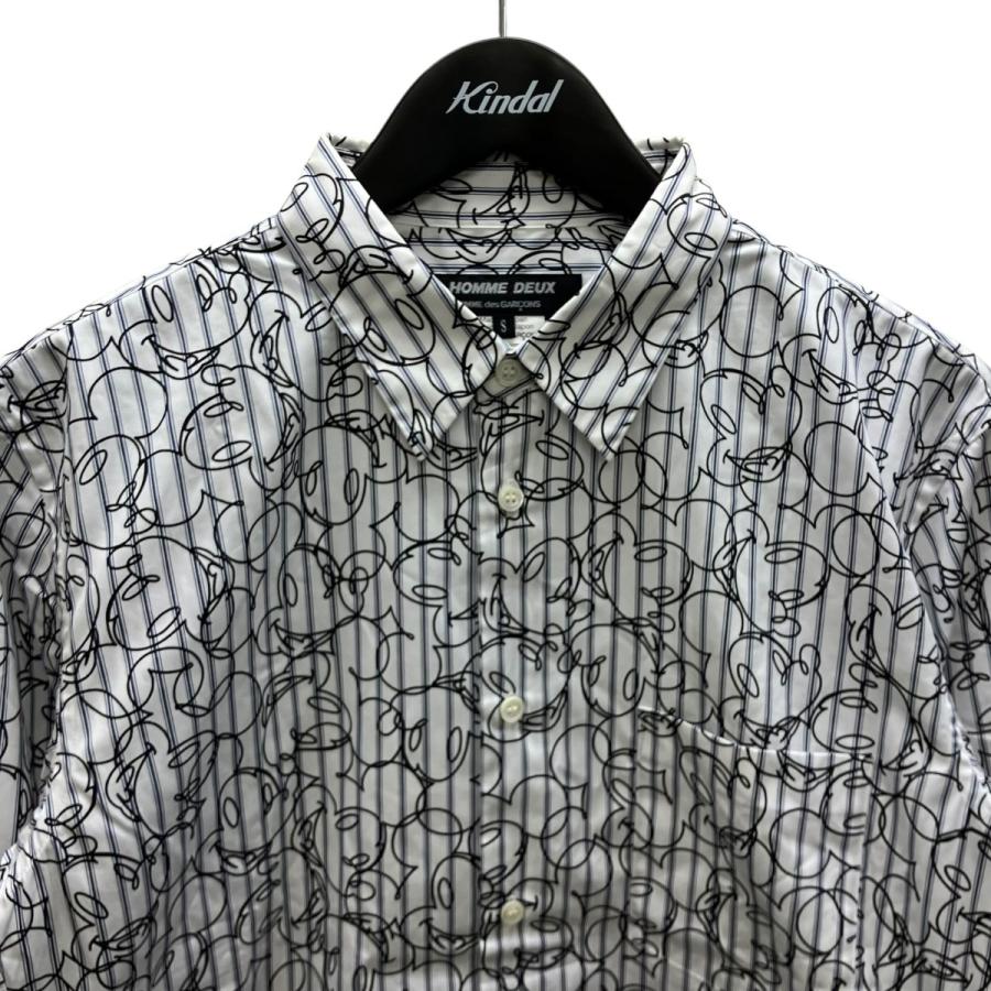 ディズニー × コムデギャルソン オムドゥ コラボ 長袖 シャツ COMME des GARCONS HOMME DEUX コムデギャルソンオムドゥ DEUX×Disney