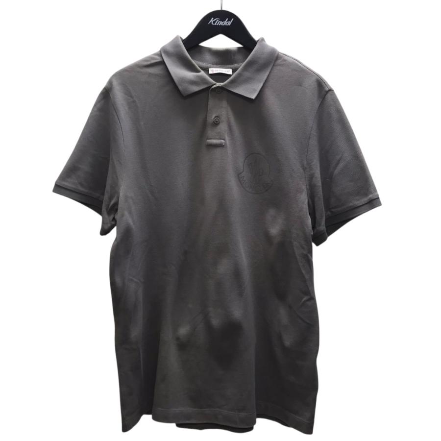 MONCLER  モンクレール　ポロシャツ　Lサイズ　グレー　r103 MONCLER（モンクレール） ポロシャツ グレー サイズ：L : カインドオル