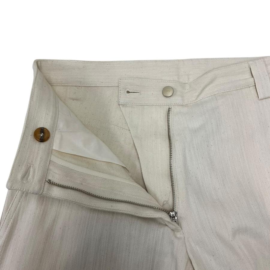 MONCLER アイボリー リブ編み パンツ サイドポケット付き MONCLER（モンクレール） MONCLER PANTALONE ワイドクロップドパンツ