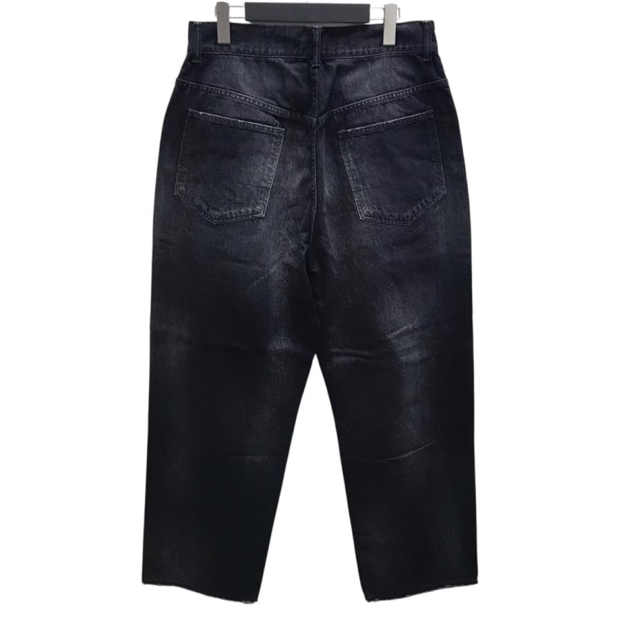 値下げ】ANCELLM AGING TAPERED 5P DENIM PANTS デニムパンツ ブラック
