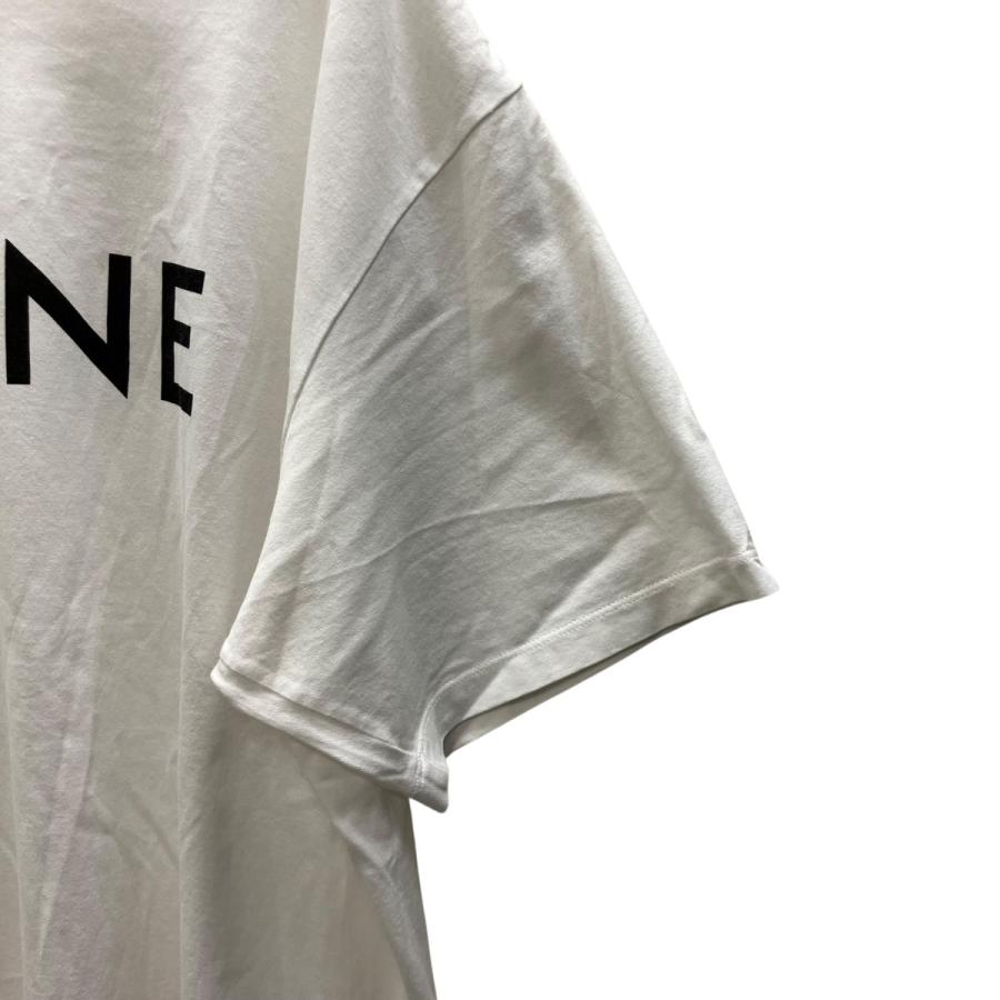 CELINE（セリーヌ） プリントTシャツ ホワイト×ブラック サイズ：XL