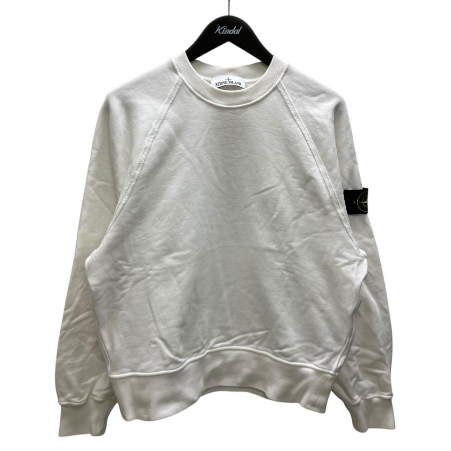 y*1様 Stone  クルーネック スウェット ホワイト L STONE ISLAND（ストーン アイランド） クルーネックスウェット