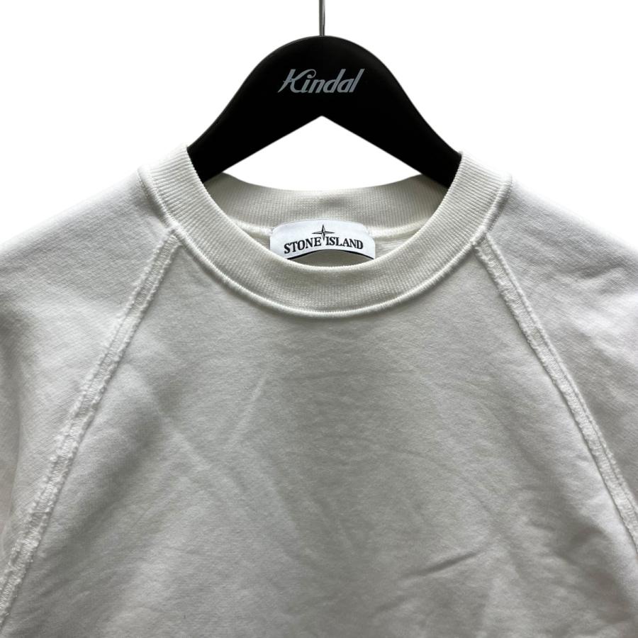 y*1様 Stone  クルーネック スウェット ホワイト L STONE ISLAND（ストーン アイランド） クルーネックスウェット