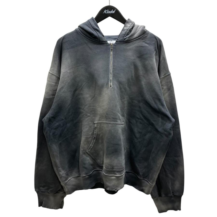 アンセルム ANCELLM LIGHT LOOP ZIP HOODIE ハーフジップパーカー