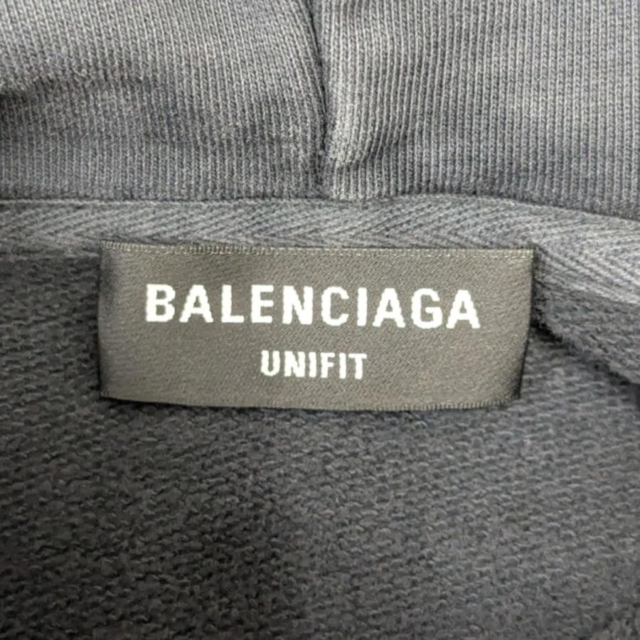 BALENCIAGA（バレンシアガ） ロゴ刺繍パーカー グレー サイズ：2