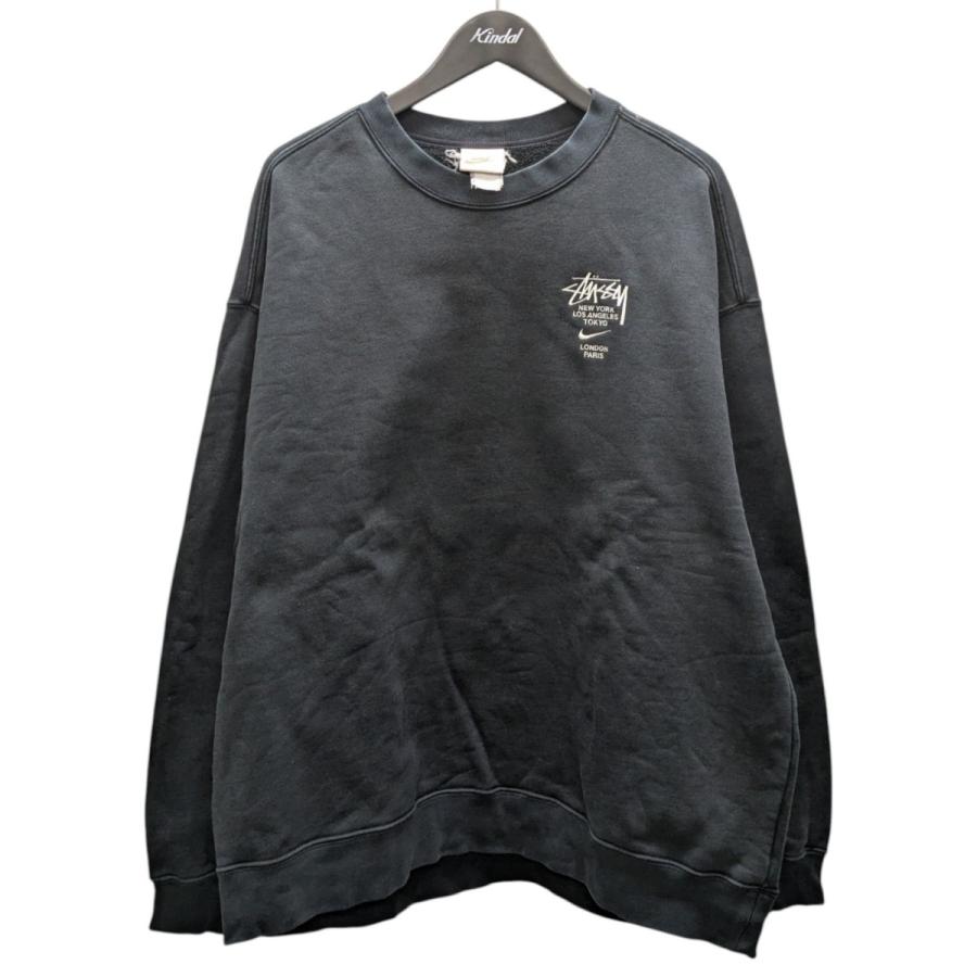 NIKE STUSSY クルーネック スウェット ブラック NIKE（ナイキ） ナイキ×ステューシー NIKE×stussy クルーネック