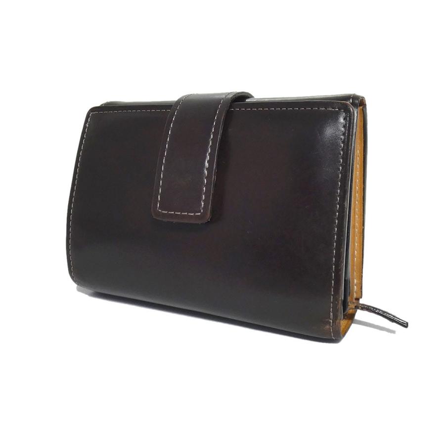 土屋鞄製造所 Cordovan マスターパース 二つ折り財布 ボルドーブラウン サイズ 名古屋栄店 ブランド古着カインドオル 通販 Yahoo ショッピング