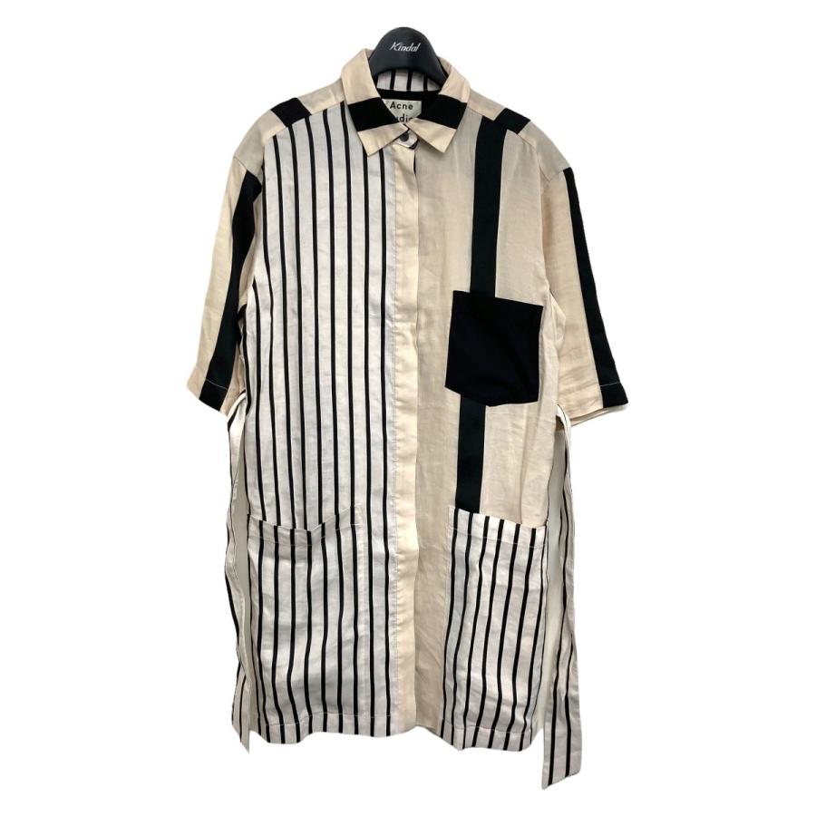 未使用品 半袖切替ワンピース Studios Acne アイボリー 2703 名古屋栄店 サイズ 34 ワンピース Www Oroagri Eu