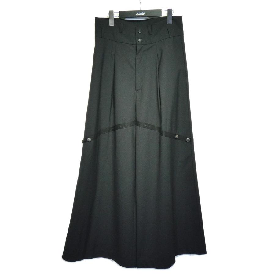 2月7日値下】BLANK 「WIDE BONDAGE PANTS」ワイドパンツ ブラック 