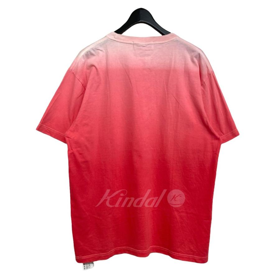 NEON SIGN グラデーションクルーネックTシャツ ピンク サイズ：46 