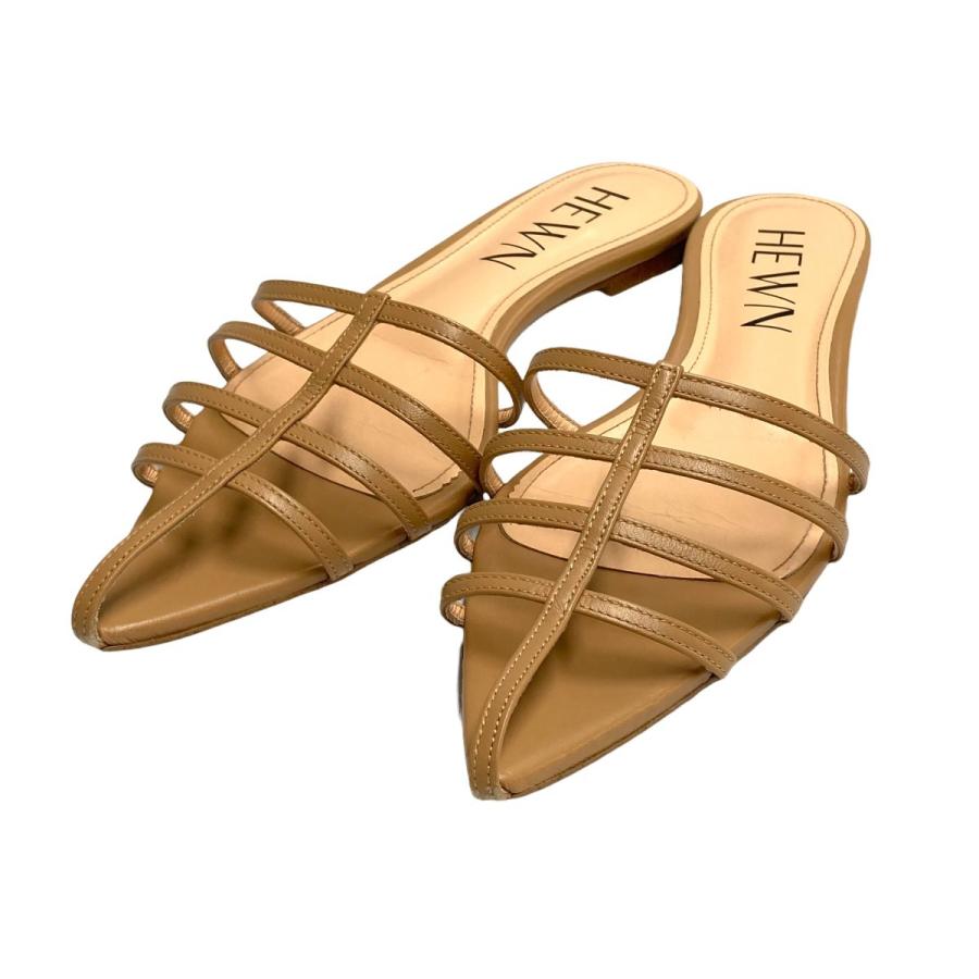 hewn 「Pointed strap mules」 ミュールサンダル ベージュ サイズ：38