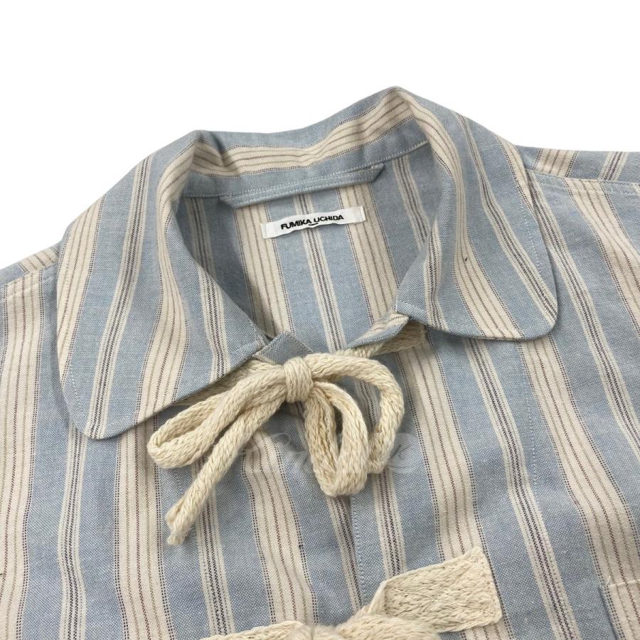 値下げ】FUMIKA UCHIDA 2022SS 「Striped Flannel Double Shirt 