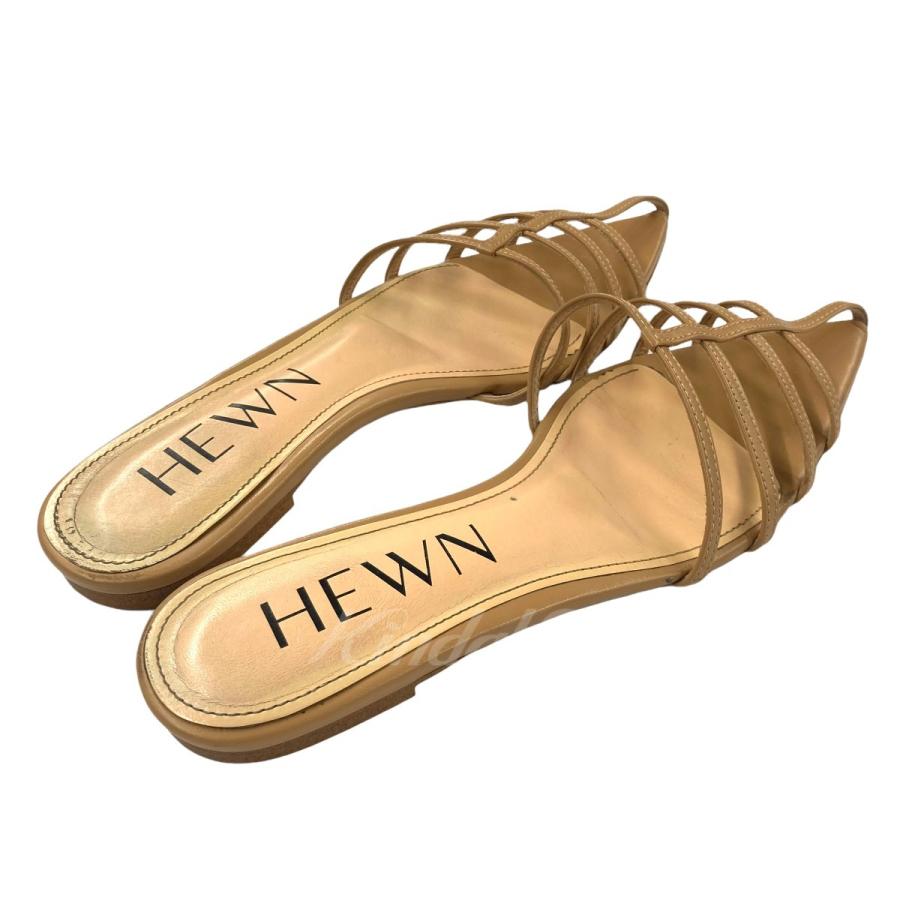 HEWN/ヒューン】Pointed strap mules / Ivory 靴 サンダル 靴 サンダル 
