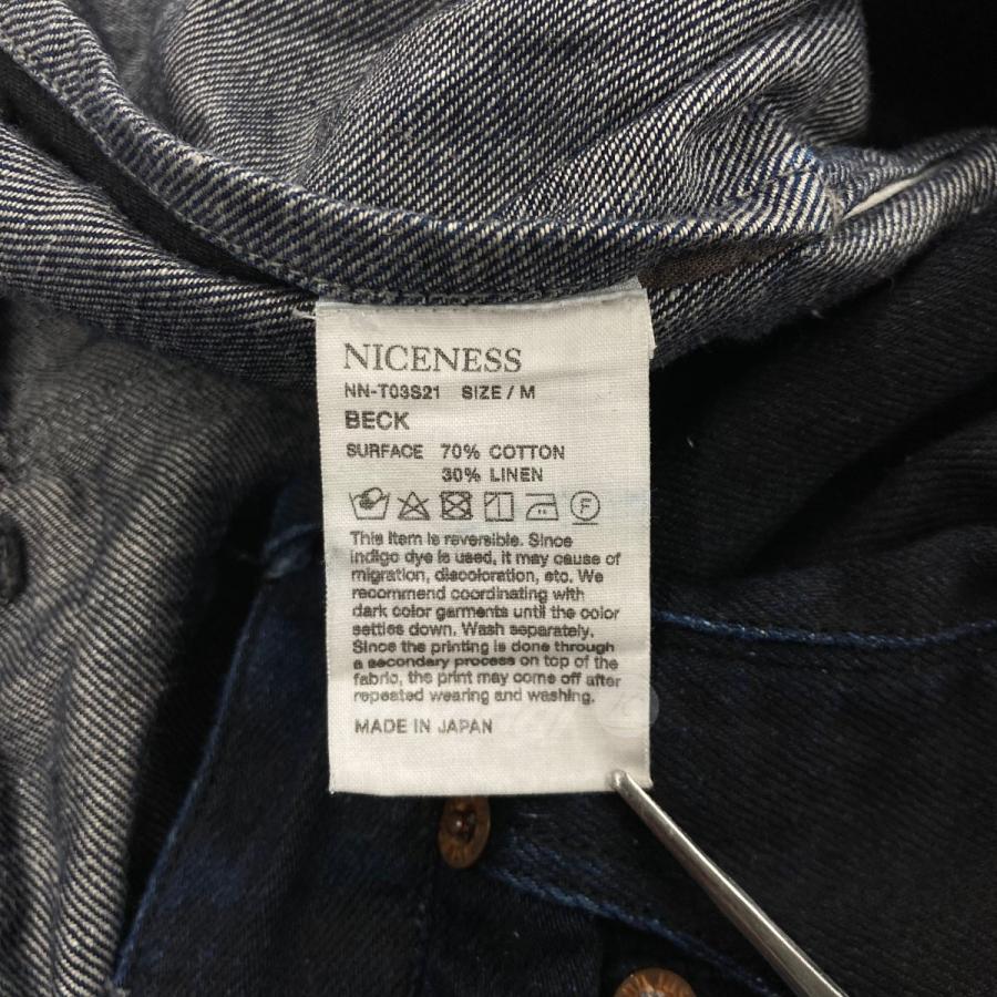値下げ】niceness 2021SS 「BECK」 リバーシブルデニムパンツ