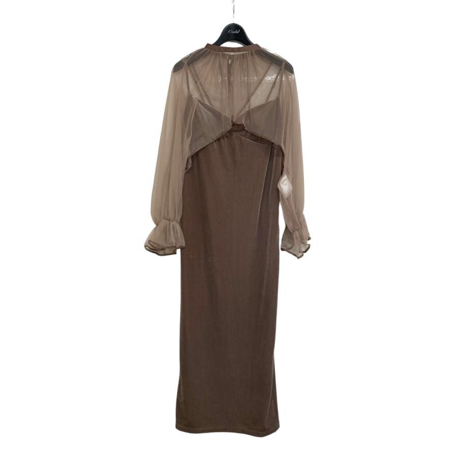 アメリ AMERI MANY WAY TULLE VEIL DRESS 01120530521 ベージュ サイズ  