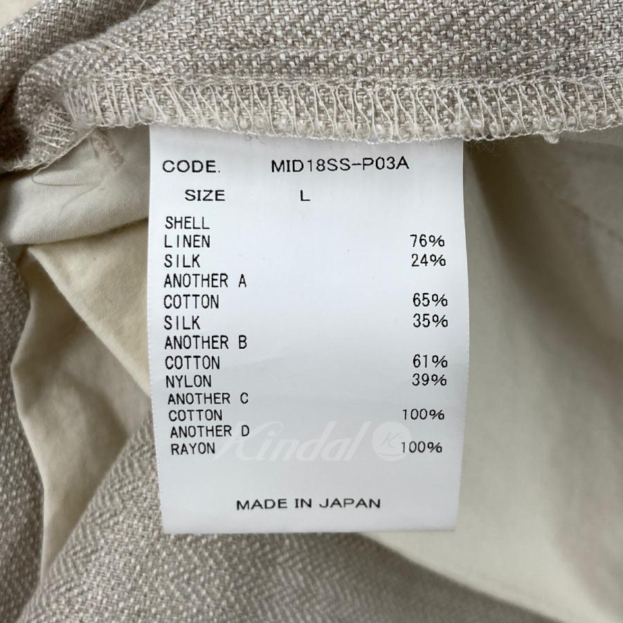 値下げ】Midorikawa 2018SS 「LINEN SILK PANTS」 リネンパンツ 