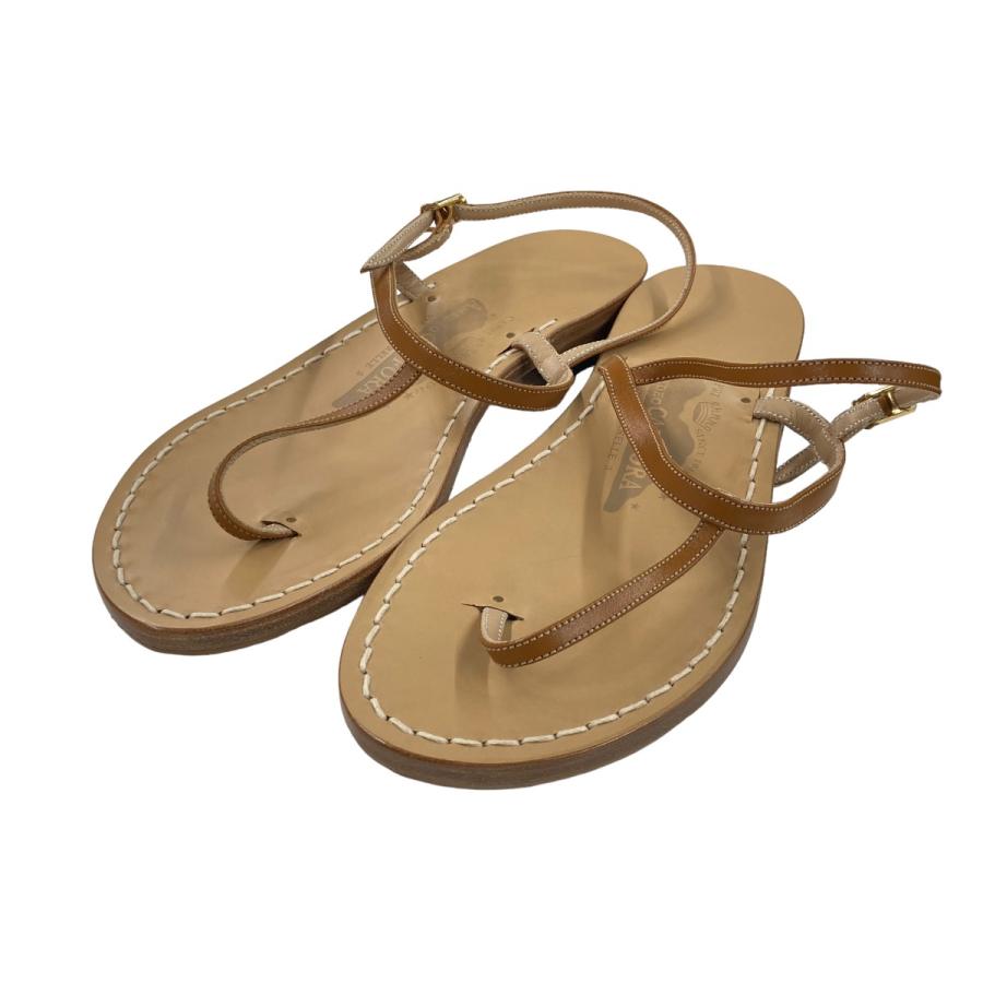 値下げ】AMEDEO CANFORA ストラップサンダル ブラウン サイズ：ITL7  