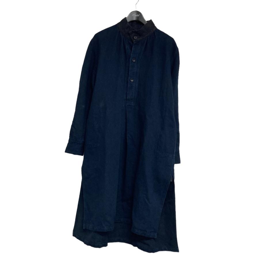 値下げ】SUS-SOUS 「Long Smock」 ロングスモックグランパシャツ 