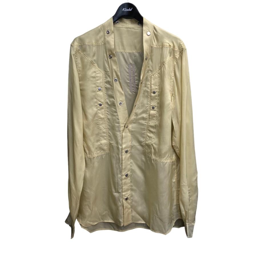 値下げ】Rick Owens 2022SS 「LARRY SHIRT」 ラリーシャツ イエロー 
