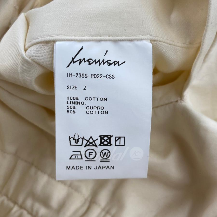 値下げ】IRENISA 2023SS 「SEMI FLARED RELAXED PANTS」 イージー 
