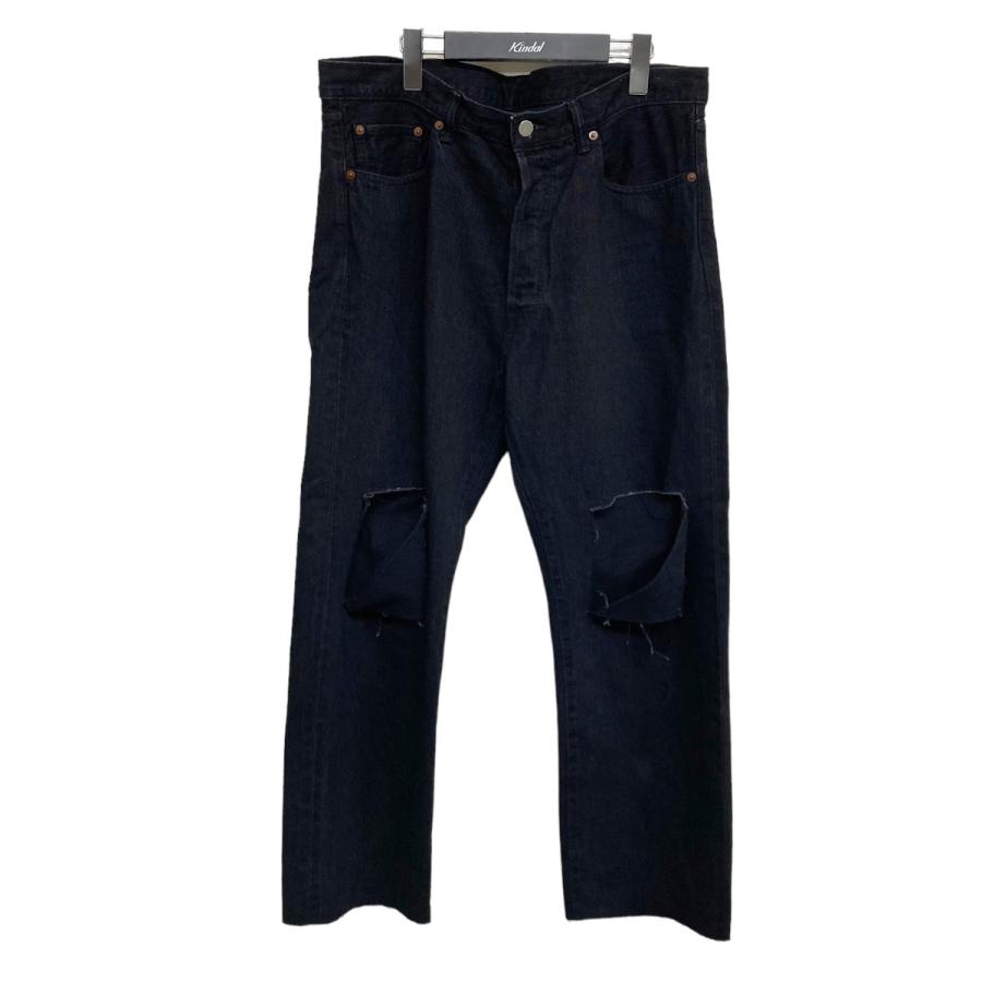 UNUSED 【値下げ】UNUSED 2022SS 「KNEE CUT DENIM」 ダメージ  