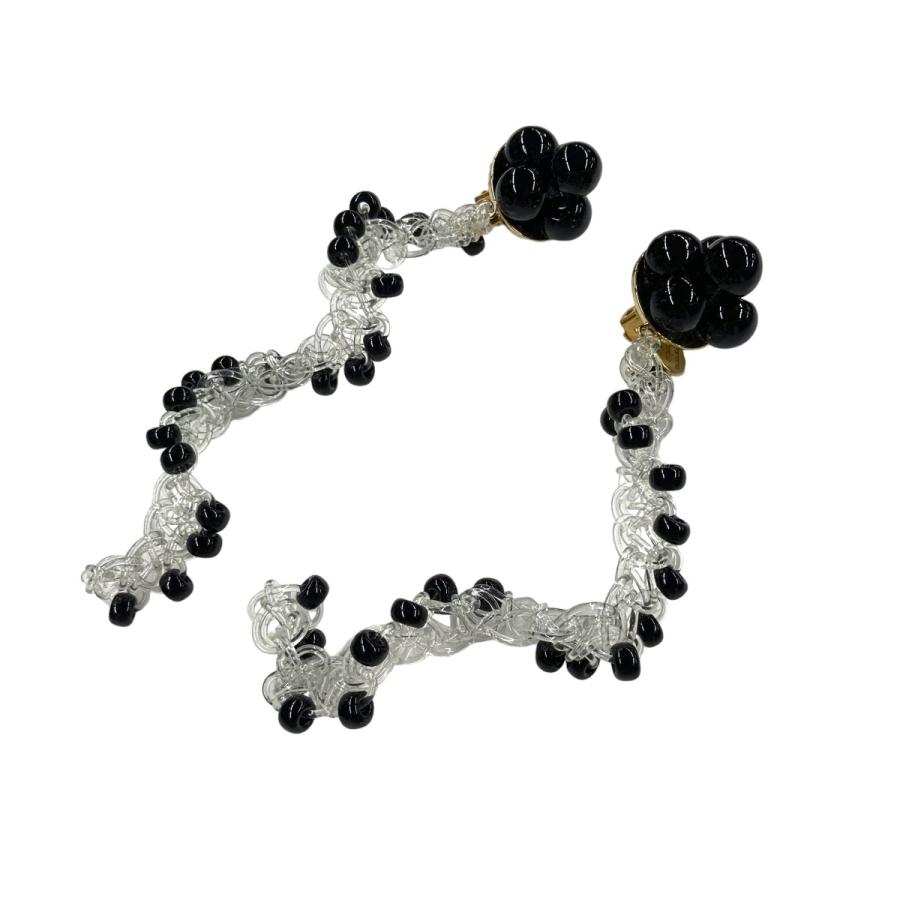 値下げ】FUMIE=TANAKA 2023SS 「clear yarn earring」 イアリング  