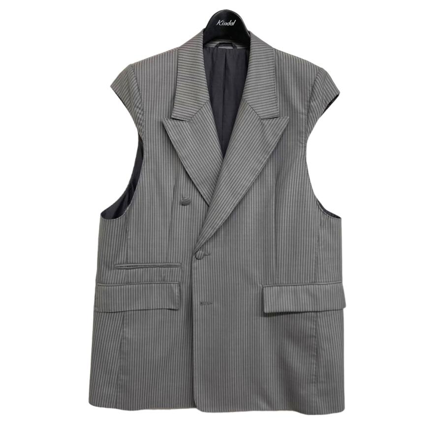 soduk ストライプ ベスト 値下げ】soduk 2022AW 「stitching vest」 ストライプベスト