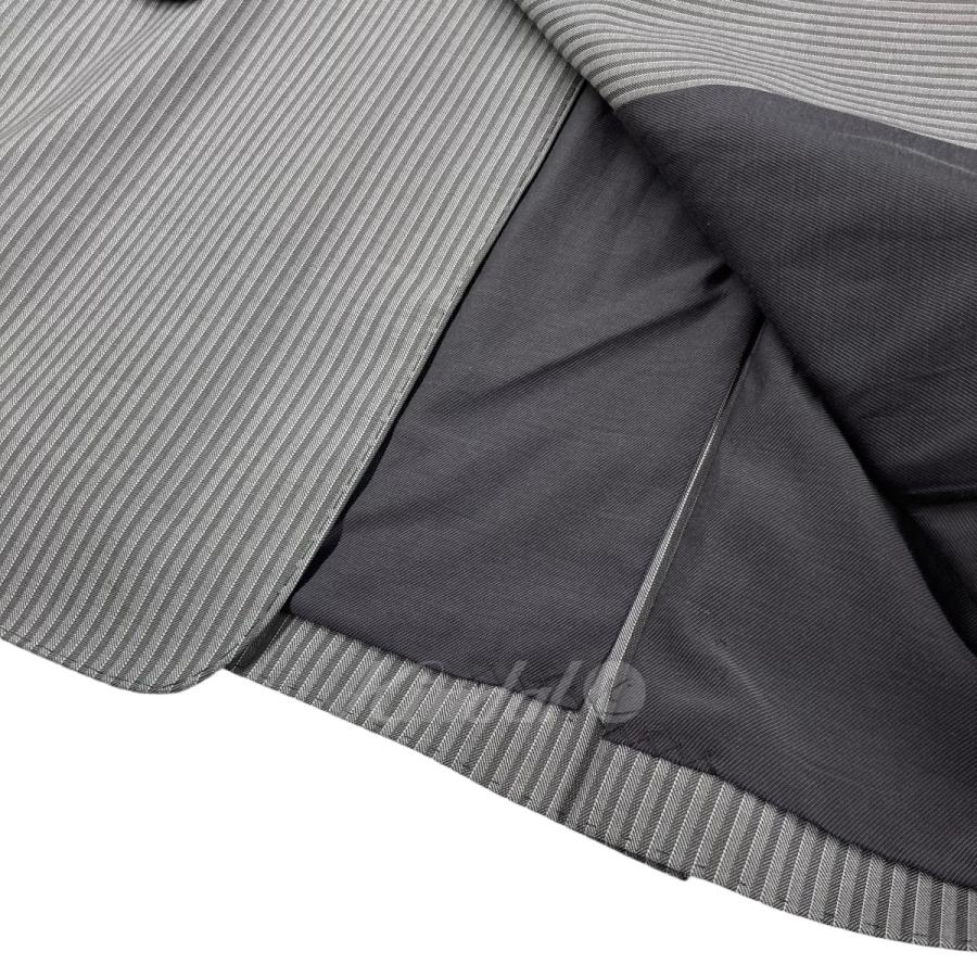 値下げ】soduk 2022AW 「stitching vest」 ストライプベスト グレー 