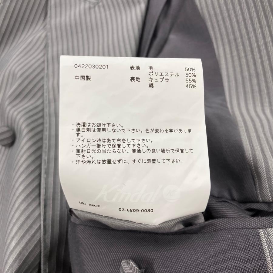 値下げ】soduk 2022AW 「stitching vest」 ストライプベスト グレー 