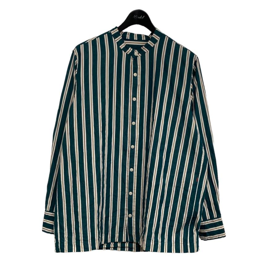 値下げ】CASEY CASEY 2021AW 「DENVER SHIRT」 バンドカラーシャツ 