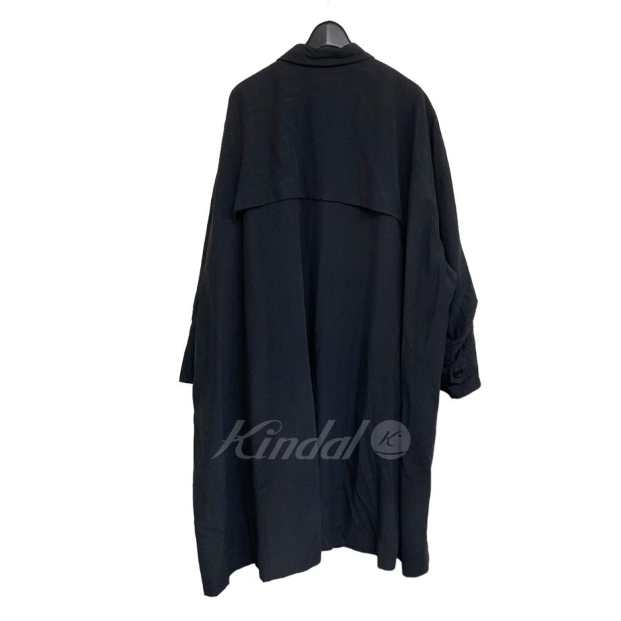 【値下げ】ISSEY MIYAKE 「WINDCOAT」 ステンカラーコート ブラック サイズ：M (名古屋栄店)｜kindal｜02