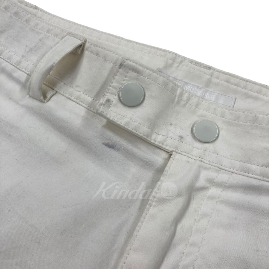 【値下げ】HELMUT LANG 「Aviator Pant」 ジップカーゴパンツ ホワイト サイズ：32 (名古屋栄店)｜kindal｜03