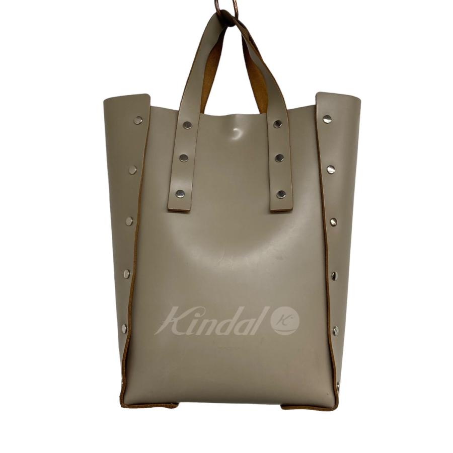 【値下げ】Hender Scheme 「assemble hand bag tall M」 レザートートバッグ ベージュ サイズ：M (名古屋栄店)｜kindal｜02