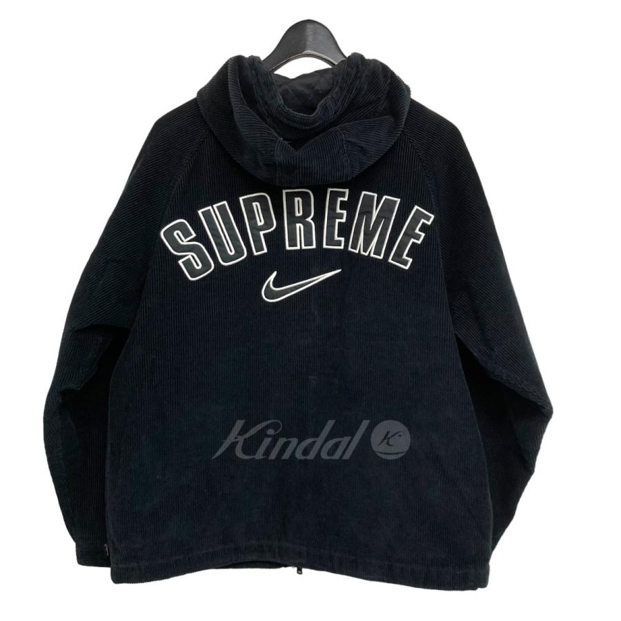 【値下げ】NIKE×Supreme 「Arc Corduroy Hooded Jacket」 コーデュロイ中綿ジャケット ブラック サイズ：S (名古屋栄店)｜kindal｜02