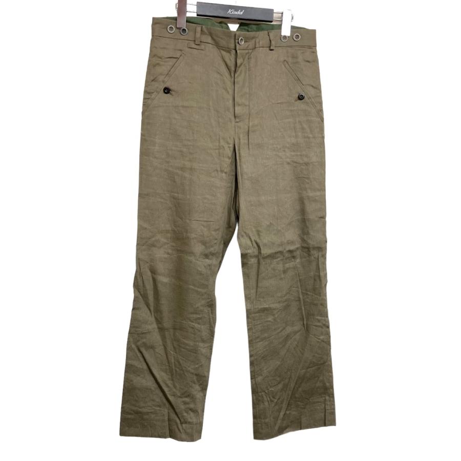 FRANK LEDER 【値下げ】FRANK 「LINEN COTTON CINCH BACK TROUSERS 