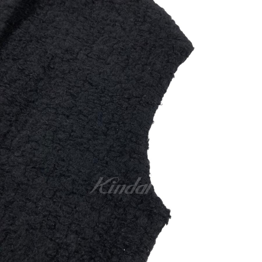 アダワス ADAWAS 2023AW 「ALPACA LOOP COCOON VEST」 アルパカコクーンニットベスト ブラック サイズ：Free｜kindal｜04