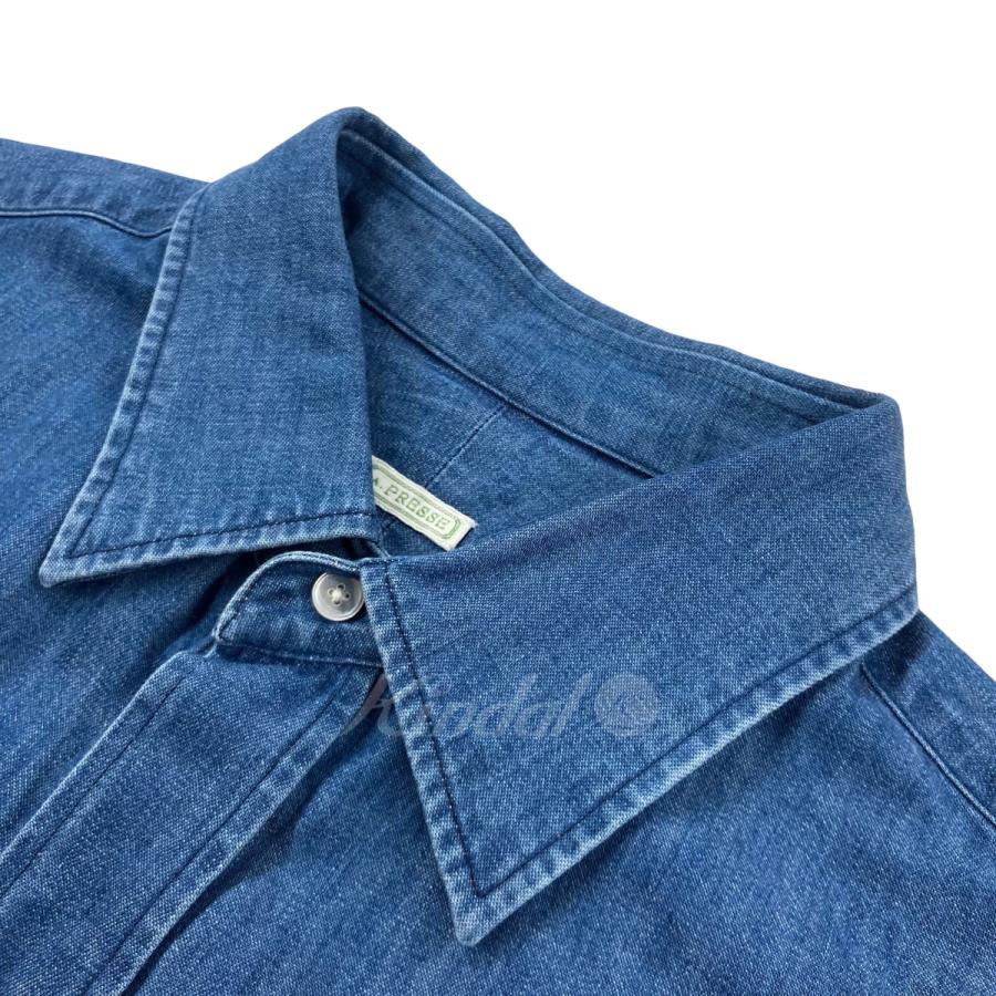 アプレッセ A．PRESSE 2023AW 「Washed Denim Shirt」 デニムシャツ 