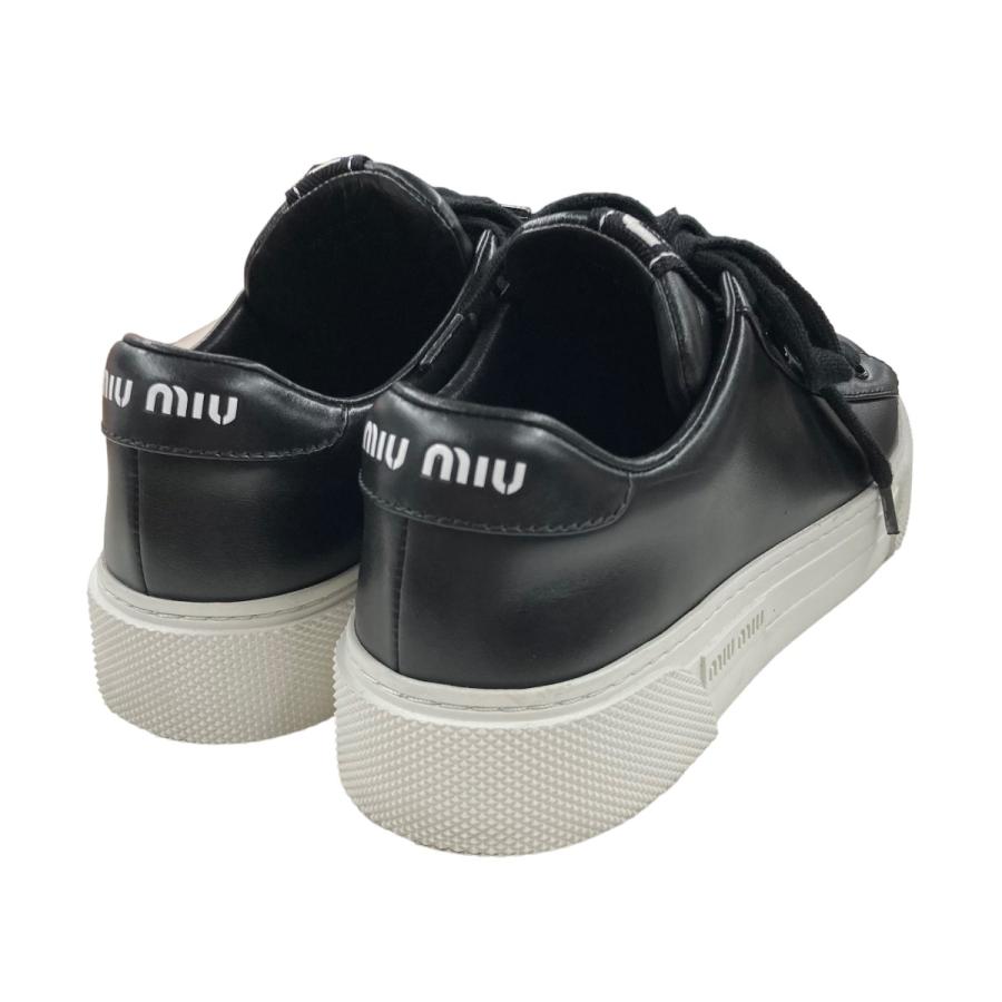 miu 【値下げ】MIU MIU ローカットスニーカー 5E165D ブラック サイズ  