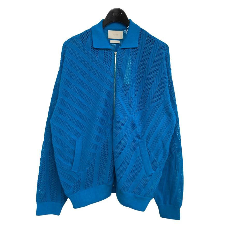 YOKE 24SS COTTON MESH ZIP-UP CARDIGAN