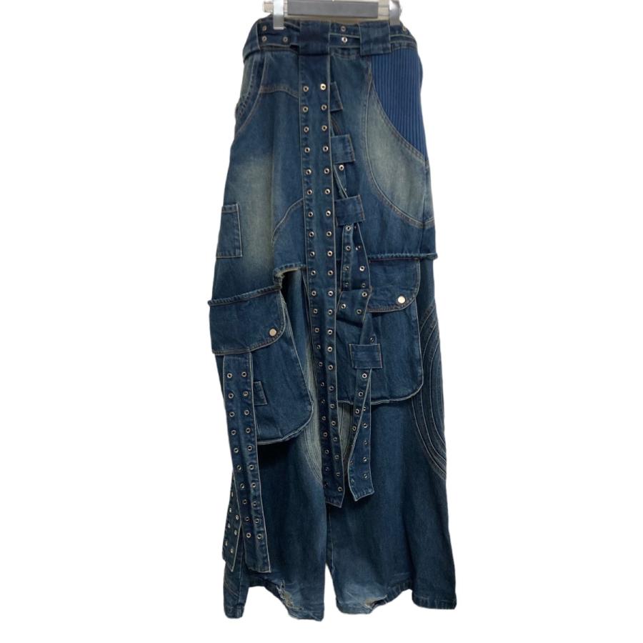 値下げ】NO FAITH STUDIOS 「DOUBLE BELT LAYER DENIMS」 デニムパンツ 