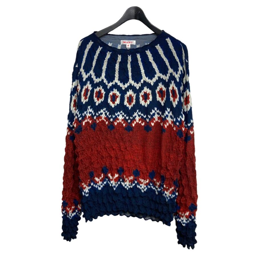 エムエーエスユー MASU 22AW POPCORN NORDIC SWEATER ロングスリーブ 
