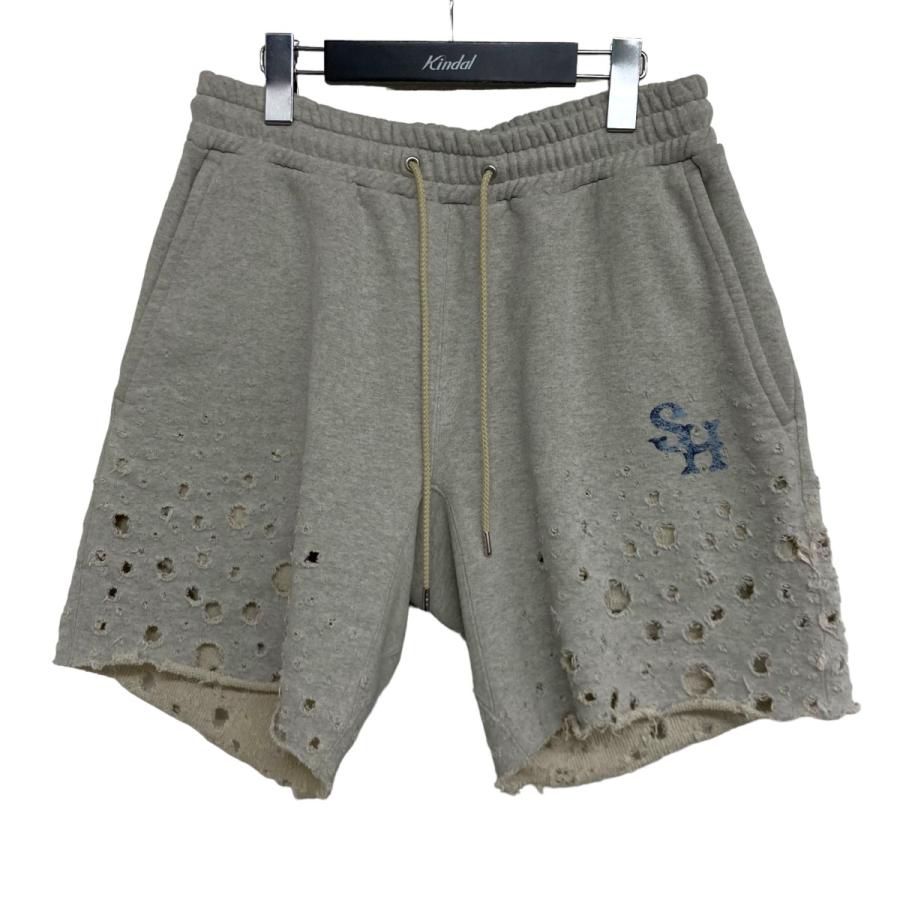シュガーヒル SUGARHILL 24SS CRASHED SWEAT SHORT TROUSERS ショート 