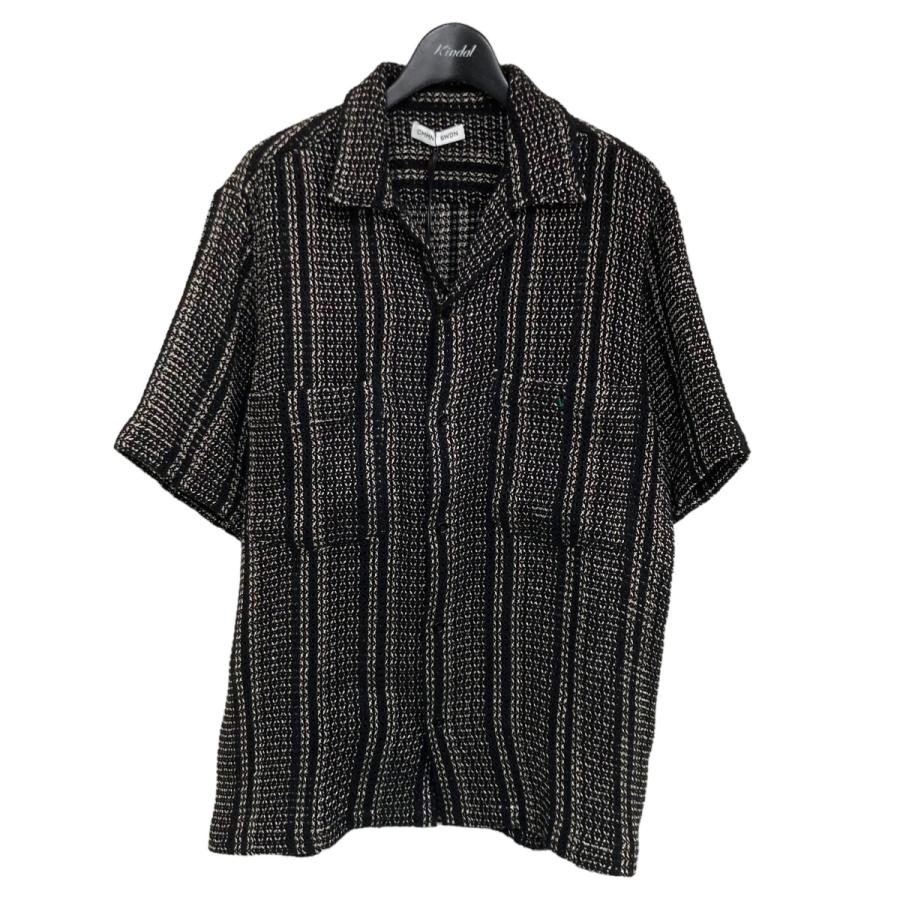 CMMN SWDN Dexter Shirt 半袖メッシュシャツ M16W639 ブラック CMMN SWDN Dexter Shirt 半袖メッシュシャツ M16W639 ブラック