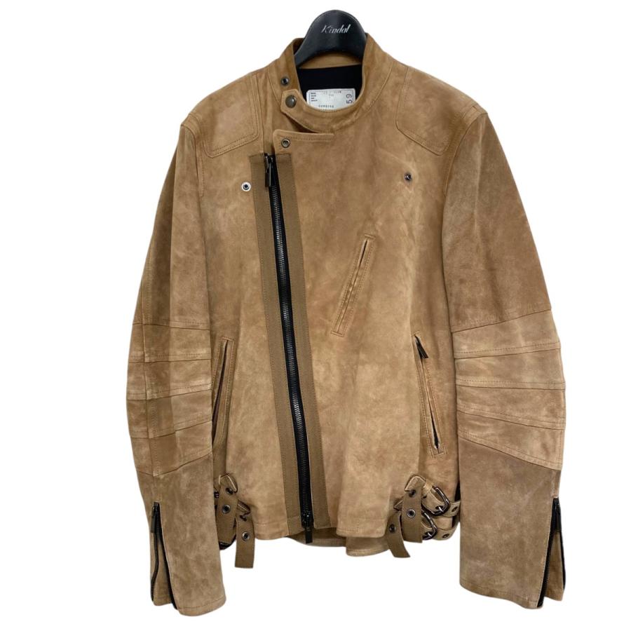 サカイ sacai スウェードライダースジャケット 17 01459M ベージュ 